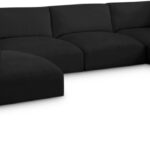 Ease 152" Fabric Upholstered 6pc. Modular Sectional