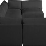 Ease 152" Fabric Upholstered 6pc. Modular Sectional