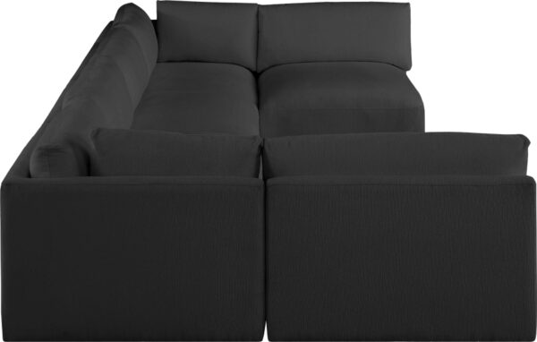Ease 152" Fabric Upholstered 6pc. Modular Sectional