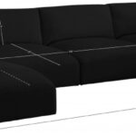 Ease 152" Fabric Upholstered 6pc. Modular Sectional