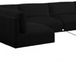 Ease 152" Fabric Upholstered 6pc. Modular Sectional