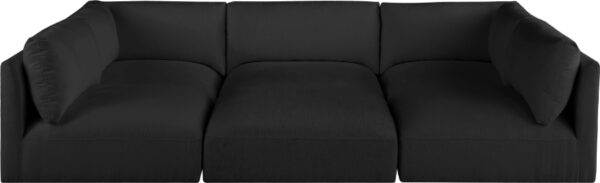 Ease 114" Fabric Upholstered 6pc. Modular Sectional