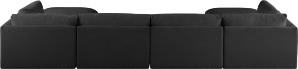 Ease 152" Fabric Upholstered 6pc. Modular Sectional