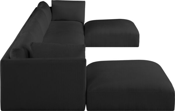 Ease 152" Fabric Upholstered 6pc. Modular Sectional