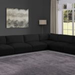 Ease 152" Fabric Upholstered 6pc. Modular Sectional