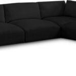 Ease 152" Fabric Upholstered 6pc. Modular Sectional