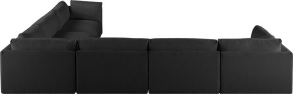 Ease 152" Fabric Upholstered 6pc. Modular Sectional