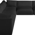 Ease 152" Fabric Upholstered 6pc. Modular Sectional