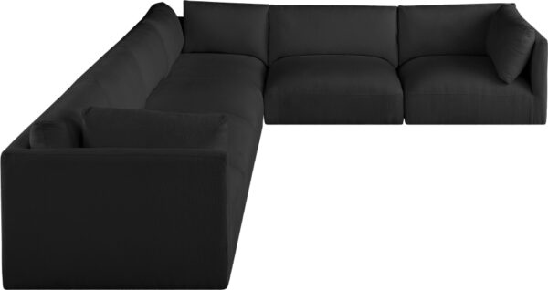 Ease 152" Fabric Upholstered 6pc. Modular Sectional