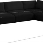 Ease 152" Fabric Upholstered 6pc. Modular Sectional
