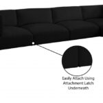Ease 152" Fabric Upholstered 6pc. Modular Sectional