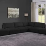 Ease 152" Fabric Upholstered 6pc. Modular Sectional