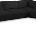 Ease 152" Fabric Upholstered 6pc. Modular Sectional
