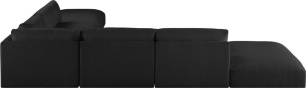 Ease 152" Fabric Upholstered 6pc. Modular Sectional