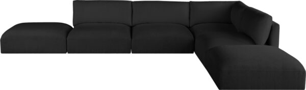 Ease 152" Fabric Upholstered 6pc. Modular Sectional