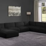 Ease 152" Fabric Upholstered 7pc. Modular Sectional