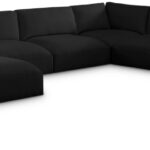Ease 152" Fabric Upholstered 7pc. Modular Sectional