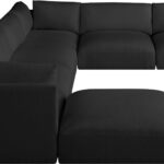 Ease 152" Fabric Upholstered 7pc. Modular Sectional