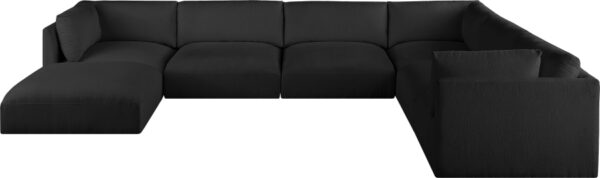 Ease 152" Fabric Upholstered 7pc. Modular Sectional