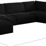 Ease 152" Fabric Upholstered 7pc. Modular Sectional
