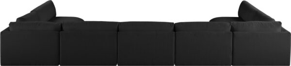 Ease 190" Fabric Upholstered 7pc. Modular Sectional