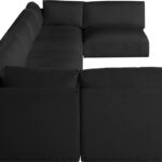 Ease 190" Fabric Upholstered 7pc. Modular Sectional