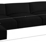 Ease 190" Fabric Upholstered 7pc. Modular Sectional