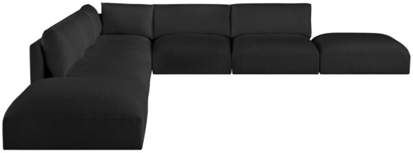 Ease 152" Fabric Upholstered 7pc. Modular Sectional