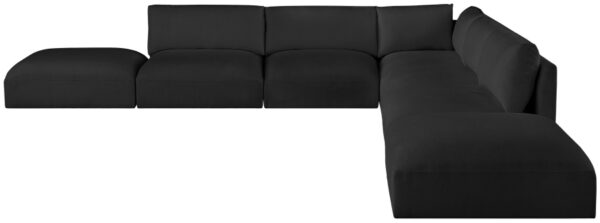 Ease 152" Fabric Upholstered 7pc. Modular Sectional