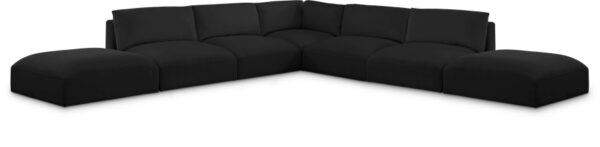 Ease 152" Fabric Upholstered 7pc. Modular Sectional
