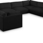 Ease 152" Fabric Upholstered 8pc. Modular Sectional