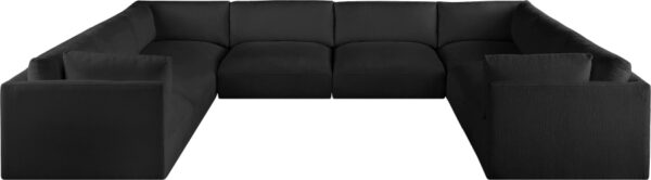 Ease 152" Fabric Upholstered 8pc. Modular Sectional