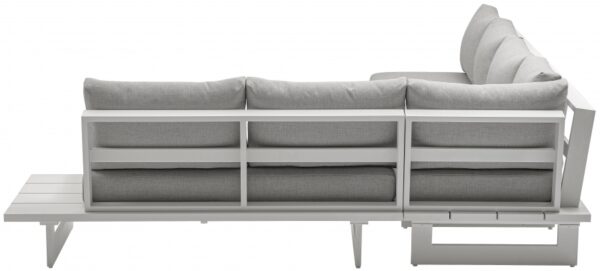 Maldives 102" Water Resistant Fabric Upholstered Outdoor Patio 4pc. Modular Sectional