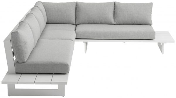 Maldives 102" Water Resistant Fabric Upholstered Outdoor Patio 4pc. Modular Sectional