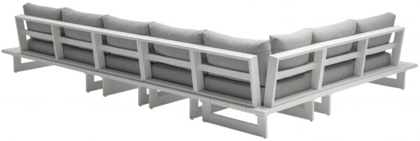 Maldives 102" Water Resistant Fabric Upholstered Outdoor Patio 5pc. Modular Sectional