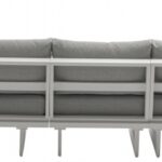Maldives 102" Water Resistant Fabric Upholstered Outdoor Patio 5pc. Modular Sectional