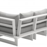 Maldives 102" Water Resistant Fabric Upholstered Outdoor Patio 6pc. Modular Sectional