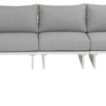 Maldives 102" Water Resistant Fabric Upholstered Outdoor Patio 6pc. Modular Sectional