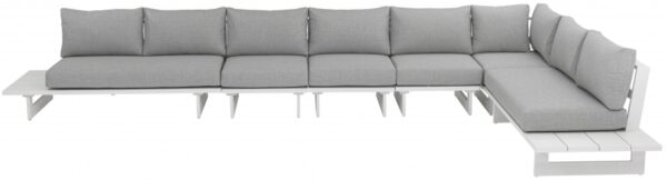 Maldives 102" Water Resistant Fabric Upholstered Outdoor Patio 6pc. Modular Sectional