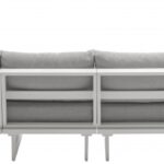 Maldives 184.5" Water Resistant Fabric Upholstered Outdoor Patio 7pc. Modular Sectional