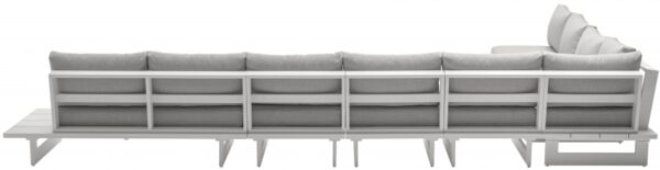 Maldives 184.5" Water Resistant Fabric Upholstered Outdoor Patio 7pc. Modular Sectional