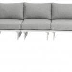 Maldives 184.5" Water Resistant Fabric Upholstered Outdoor Patio 7pc. Modular Sectional