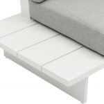 Maldives 212" Water Resistant Fabric Upholstered Outdoor Patio 7pc. Modular Sectional