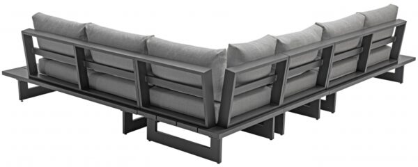 Maldives 102" Water Resistant Fabric Upholstered Outdoor Patio 4pc. Modular Sectional