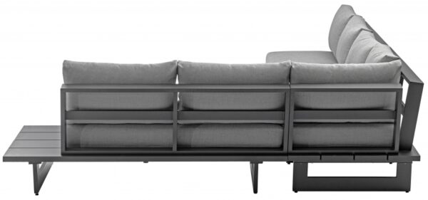 Maldives 102" Water Resistant Fabric Upholstered Outdoor Patio 4pc. Modular Sectional