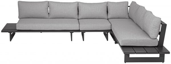 Maldives 102" Water Resistant Fabric Upholstered Outdoor Patio 4pc. Modular Sectional