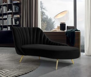 Margo Velvet Upholstered Chaise Lounge