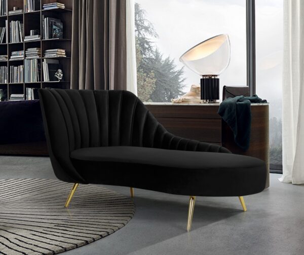 Margo Velvet Upholstered Chaise Lounge