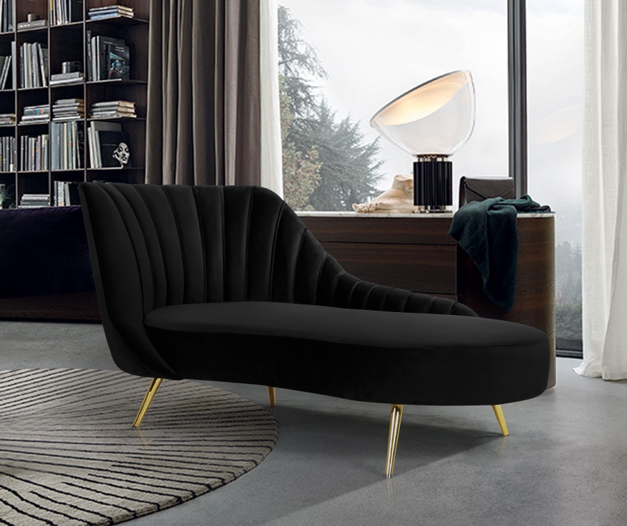 Margo Velvet Upholstered Chaise Lounge