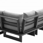 Maldives 157" Water Resistant Fabric Upholstered Outdoor Patio 5pc. Modular Sectional